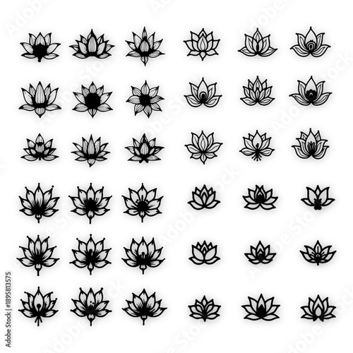 white and black silhoute desgine