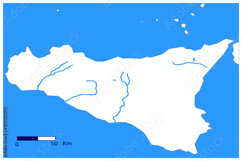 sicily Vector Map