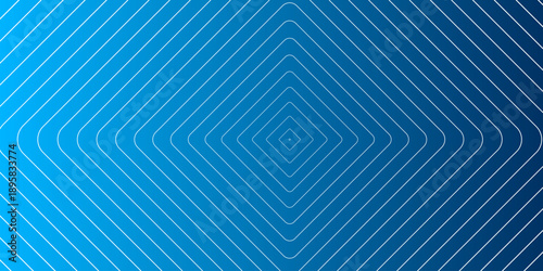 Gradient blue geometric pattern with concentric diamond shapes, for background or website header, vector