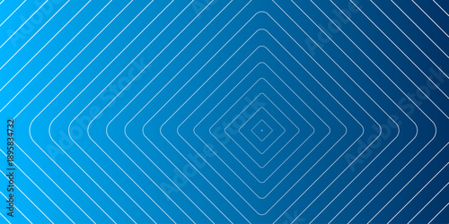 Gradient blue geometric pattern with concentric diamond shapes, for background or website header, vector