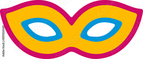 Colorful Purim Masquerade Mask Icon