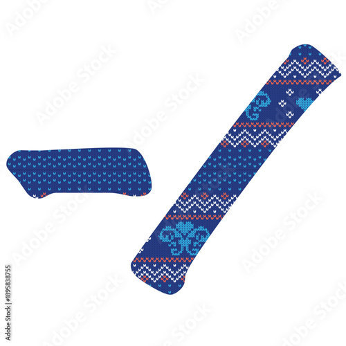 Yarn pattern letters in upper “-/“ of English alphabet on white background