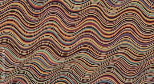 A seamless abstract background pattern features numerous thin, parallel lines forming dynamic, undulating waves across the surface.