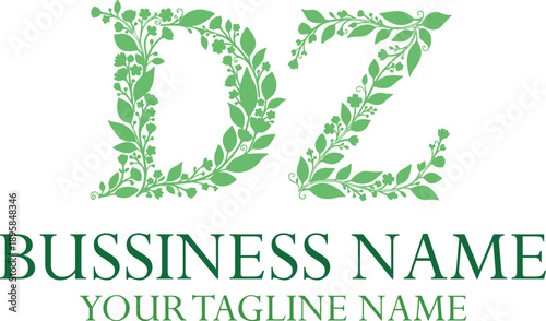 DZ D dz initial logo | initial based abstract modern minimal creative logo, vector template image. luxury logotype logo, real estate homie logo. typography logo. initials logo