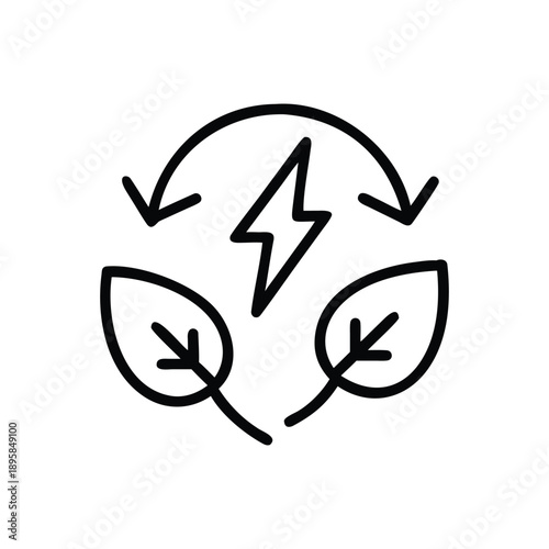 Professional Eco Energy Icon Set Featuring Renewable Power Nature Symbols