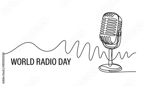 Microphone World Radio Day Celebration