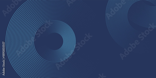 Abstract Digital Circles of Particles with Noise. Futuristic Circular Sound Wave. Big Data Visualization. 3D Virtual Space VR Cyberspace. Crypto Currency Concept. Vector Illustration.