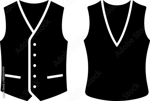Vest Silhouette in Vector
