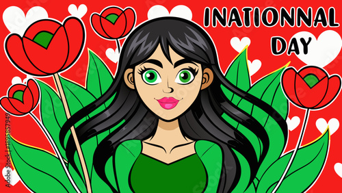 Celebrating national day with patriotic pride Vector