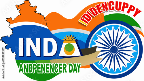 Celebrating indian independence day with pride and unity Vector