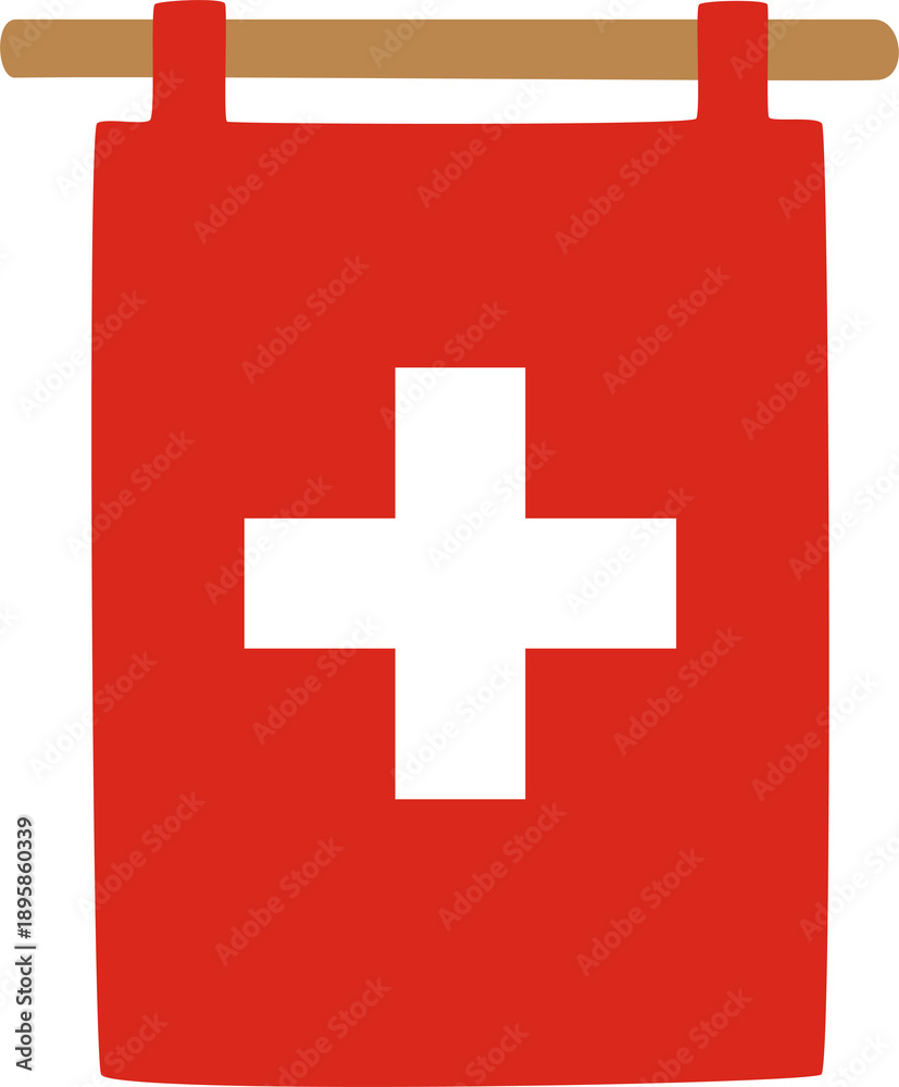 Obraz premium swiss flag