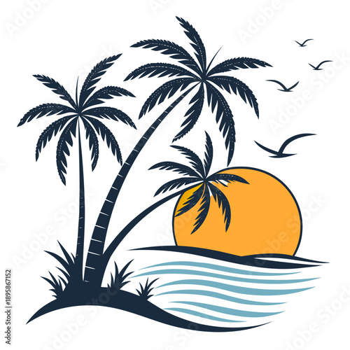 palm tree on the beach