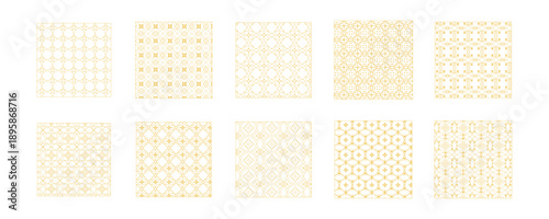Gold Geometric Pattern Set