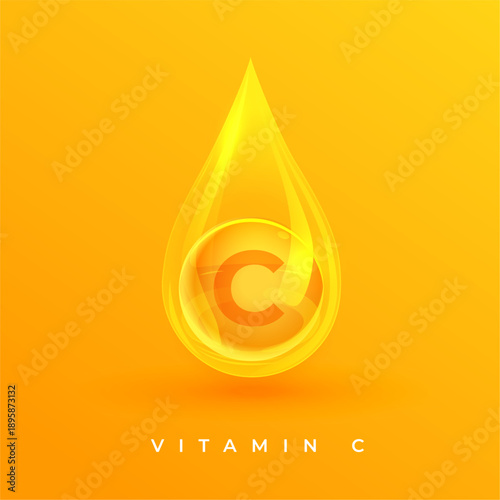 vitamin c mineral citrus serum droplet design