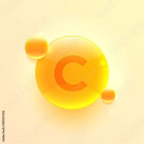 natural vitamin c liquid mineral background design