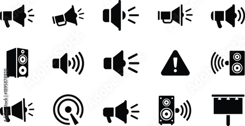 Sound and speaker icons