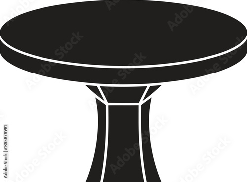 Table icon. Furniture, interior design, home, workspace. Vector illustration