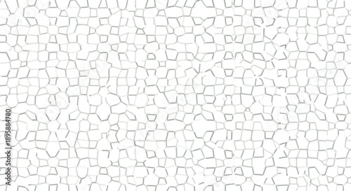 Abstract geometric mosaic pattern with light grey lines on white background, flat design vector