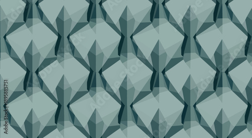 Geometric abstract pattern with repeating diamond shapes and overlapping translucent elements.