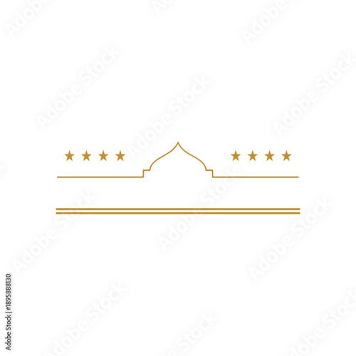 Islamic Ramadan Gold Border