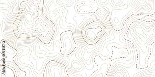 abstract golden topography background..Topographic map and landscape terrain texture grid, Abstract lines background. . Rendering abstract illustration.
