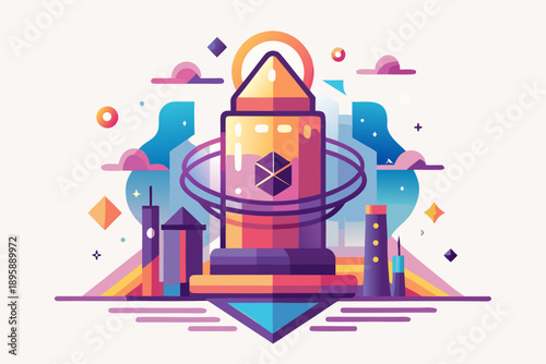 abstract reactor transforming creative energy