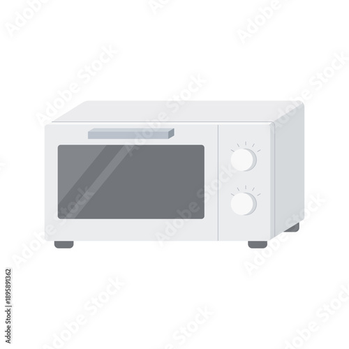 シンプルなオーブントースターのイラスト