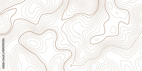 Topographic gold luxury map background. Geographic abstract pattern. The topo contour or wallpaper..paper texture Imitation of a geographical map shades.
