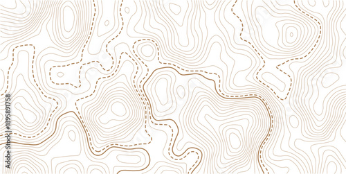 Topographic gold luxury map background. Geographic abstract pattern. The topo contour or wallpaper..paper texture Imitation of a geographical map shades.
