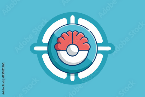 Brain Control Dial Interface Icon
