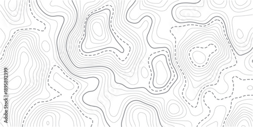Abstract topographic contours map background. Topography lines and circles background. Topographic map Patterns, Topographic map and place for texture.