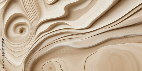 Natural brown wood texture background with detailed grain pattern on an oak timber surface