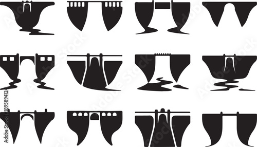 Ancient mesopotamian cuneiform writing symbols and glyphs