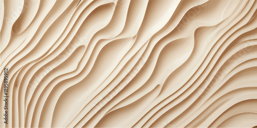 Wood grain and golden silk textile pattern create a luxury fabric backdrop with soft, flowing curves and light