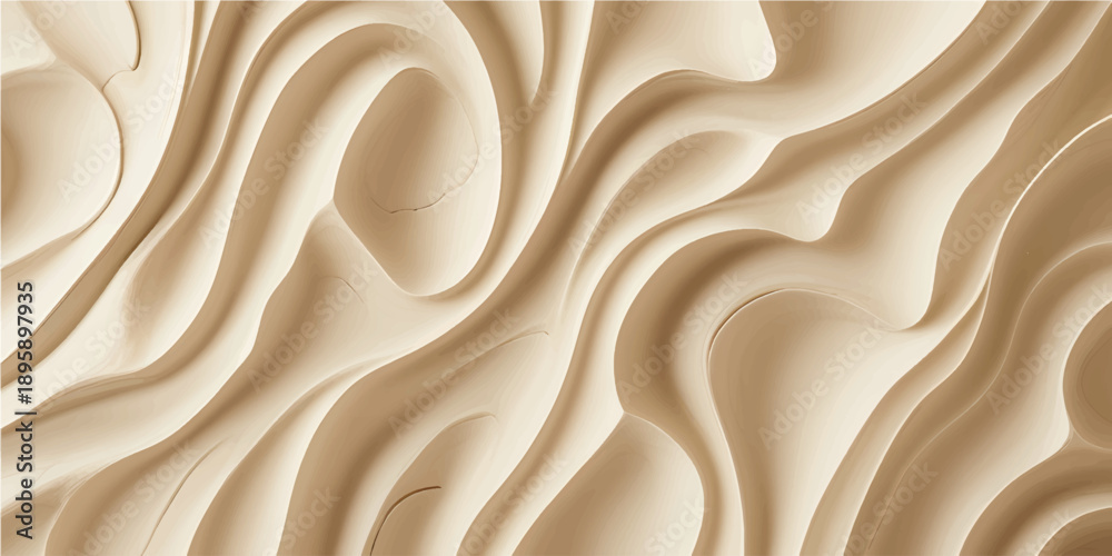 Obraz premium White Wood Texture Background With Smooth Carved Lines For Interior Wall Design Architecture And Premium Decoration