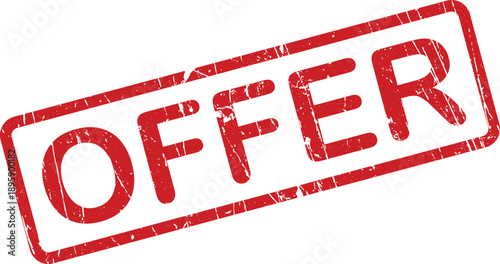 This red rectangular rubber stamp displays the word OFFICIAL with a grunge effect on a clean white background