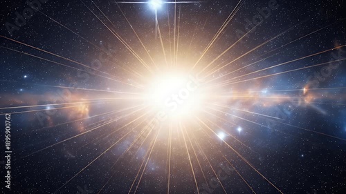 Cosmic Explosion: Radiant Starburst and Streaking Galaxies in Deep Space Nebula
