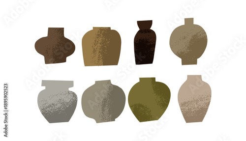 Ceramic classes vector illustration. Pottery workshop poster. Hand drawn texture ceramic vase. Art school and pottery studio