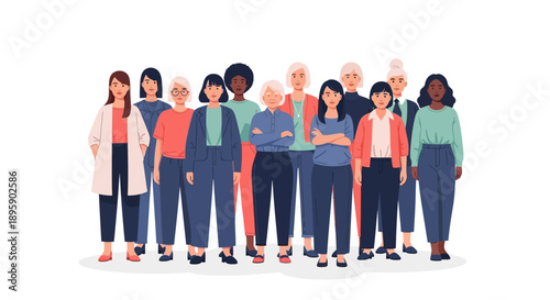 Diverse Group of People Standing Together 1.