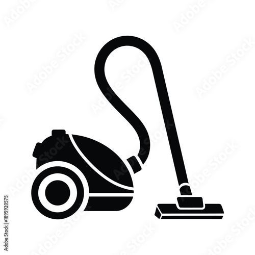 Black silhouette of a vacuum cleaner
