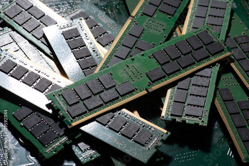 Konstfotografi DDR RAM memory chips