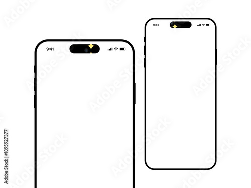 Smartphone Mockup: Sleek and modern smartphone mockups showcase the device's design, perfect for displaying app interfaces or website layouts.