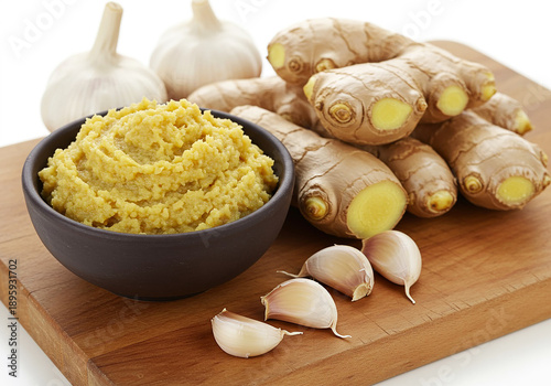 Garlic and ginger whole and paste 