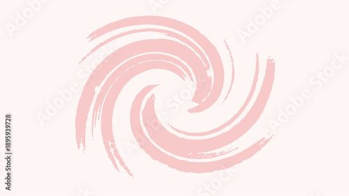 Gentle pink abstract brush stroke swirl pattern on a light background.
