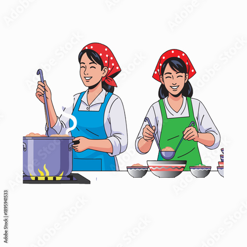 two brothers cooking image design.eps