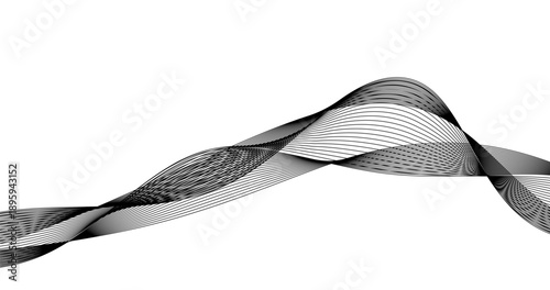 Abstract grey wave on white background Telecommunication technology Concept