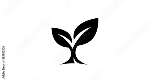 Two Leaf Sprout Icon