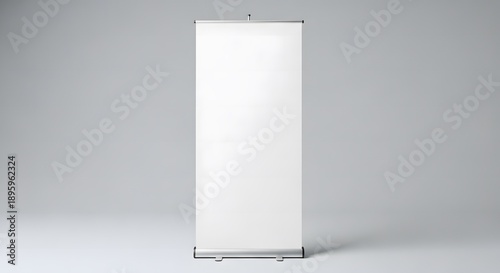Blank roll-up banner stand