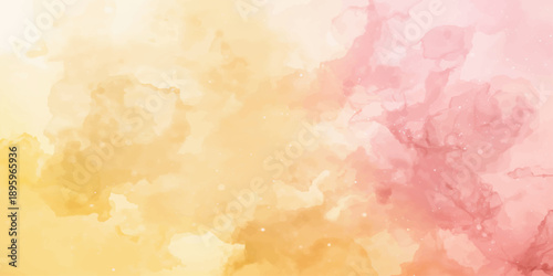 Hand-painted abstract watercolor background featuring artistic pink and orange splashes on a vintage grunge paper texture with an aged parchment canvas design