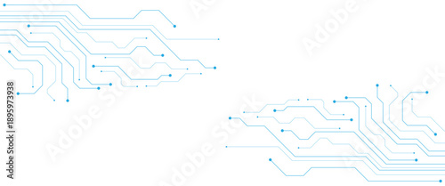 Technology connection digital data and big data concept with a circuit